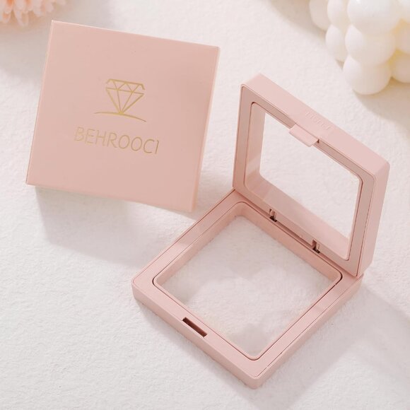 Gold-Plated Sterling Silver Cubic Zirconia Stud Earrings for Women - April Birth - Picture 5 of 5